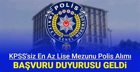 lise kpss polis alımı 2019